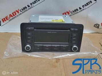 Autoradio RADIO CD AUDI A3 8P DUBBEL DIN 8P0057185B NIEUW beschikbaar voor biedingen