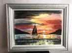 Schilderij  " Conner of happyness ". Oliverf., Antiek en Kunst, Kunst | Schilderijen | Klassiek, Verzenden