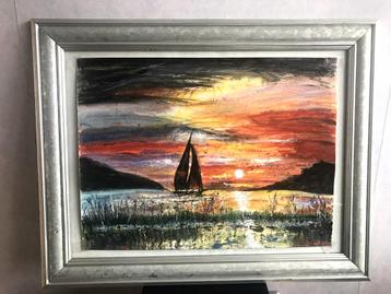 Schilderij  " Conner of happyness ". Oliverf. beschikbaar voor biedingen