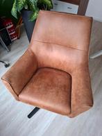 Draaifauteuil Matthew Microleder Bull Camel kleur, Huis en Inrichting, Fauteuils, Ophalen, Overige materialen, Nieuw, 75 tot 100 cm