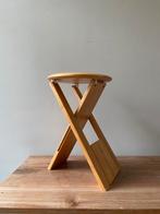 Vintage Suzy Kruk (Adrian Reed) - Opvouwbare Kruk, Huis en Inrichting, Krukjes, Ophalen of Verzenden, Gebruikt, Hout