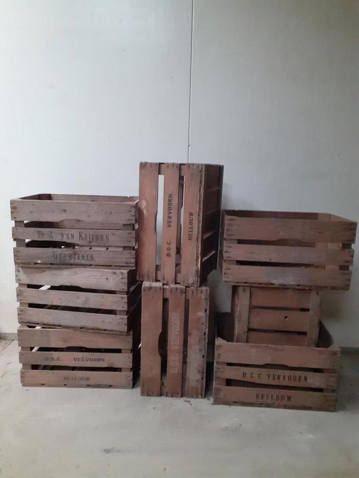Diverse vintage fruitkisten voor 25 kg fruit - gebruikt, Huis en Inrichting, Woonaccessoires | Kisten, Gebruikt, Minder dan 50 cm