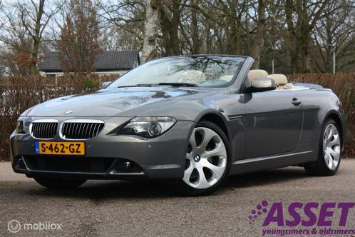 Zwitserse BMW 645ci V8 aut cabrio youngtimer | sportstoelen, Auto's, BMW, Bedrijf, Te koop, 6-Serie, ABS, Airbags, Airconditioning