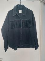 Zwarte Zara Jas met Franjes - Maat M, Maat 38/40 (M), Ophalen of Verzenden, Zo goed als nieuw, Zara