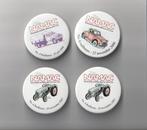 4 grote auto / truck / landbouw buttons NAMAC ruilbeurs, Gebruikt, Ophalen of Verzenden, Speldje of Pin, Overige onderwerpen