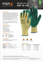 Werkhandschoenen PSP 10-140 Allround Latex Grip, Groen/Geel, PSP, Nieuw, Ophalen of Verzenden, Info@javena.nl