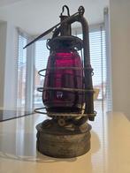 Antieke Feuerhand 201 Stormlantaarn - Rode Kap, Antiek en Kunst, Ophalen of Verzenden