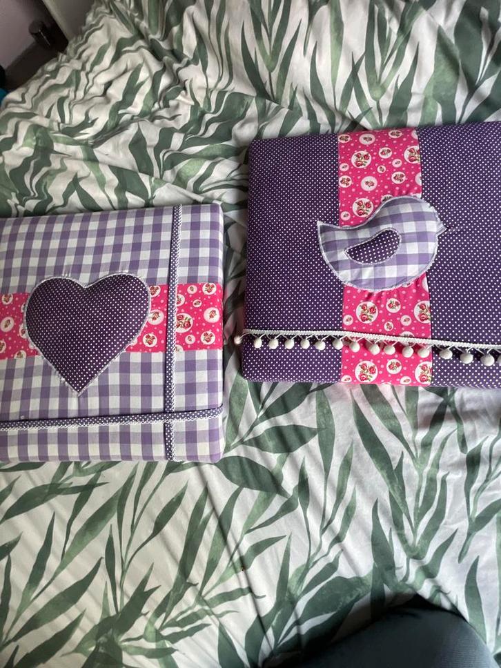 Vintage Stoffen Schilderijtjes Handwerk, Kinderen en Baby's, Kinderkamer | Inrichting en Decoratie, Nieuw, Wanddecoratie, Ophalen of Verzenden