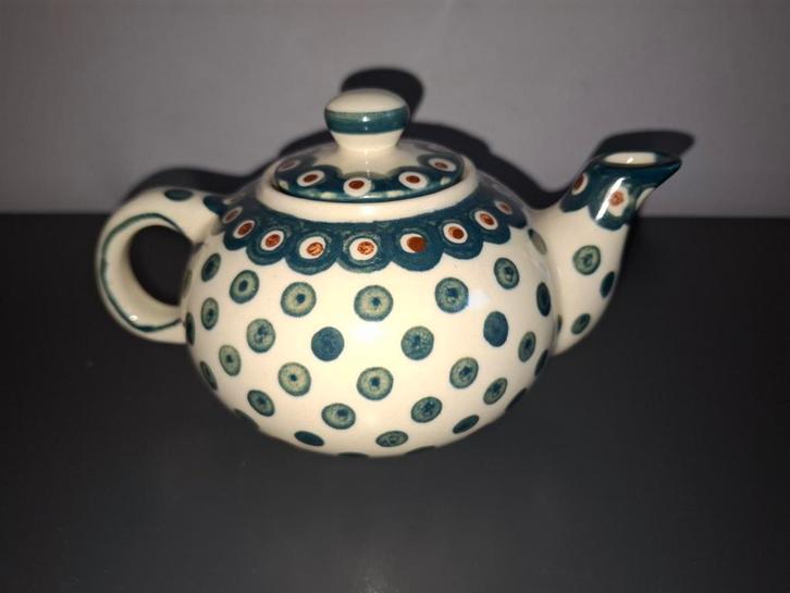Theepot Bunzlau Boleslawiec Polen tea for one Nieuwstaat, Huis en Inrichting, Keuken | Servies, Zo goed als nieuw, Overige typen