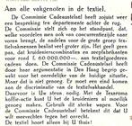957028	s Gravenhage	texaromakoffie actie	Tegen verkoop Texti