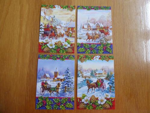 nr. 584 - set plaatjes kerst, Hobby en Vrije tijd, Kaarten | Zelf maken, Nieuw, Knipvel, Kerst, Ophalen of Verzenden