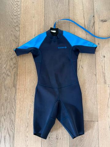 Wetsuit blauw korte mouw maat 8-10 jaar beschikbaar voor biedingen