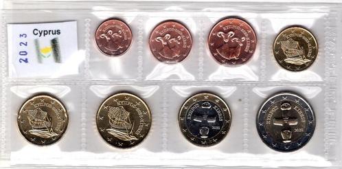 UNC set Cyprus 2023 - 1 cent t/m 2 euro - Transportblister, Postzegels en Munten, Munten | Europa | Euromunten, Setje, Overige waardes