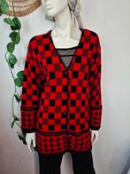 Vintage geblokt jaren 80 vest M, Kleding | Dames, Vintage, Ophalen of Verzenden, Zo goed als nieuw, Maat 38/40 (M)