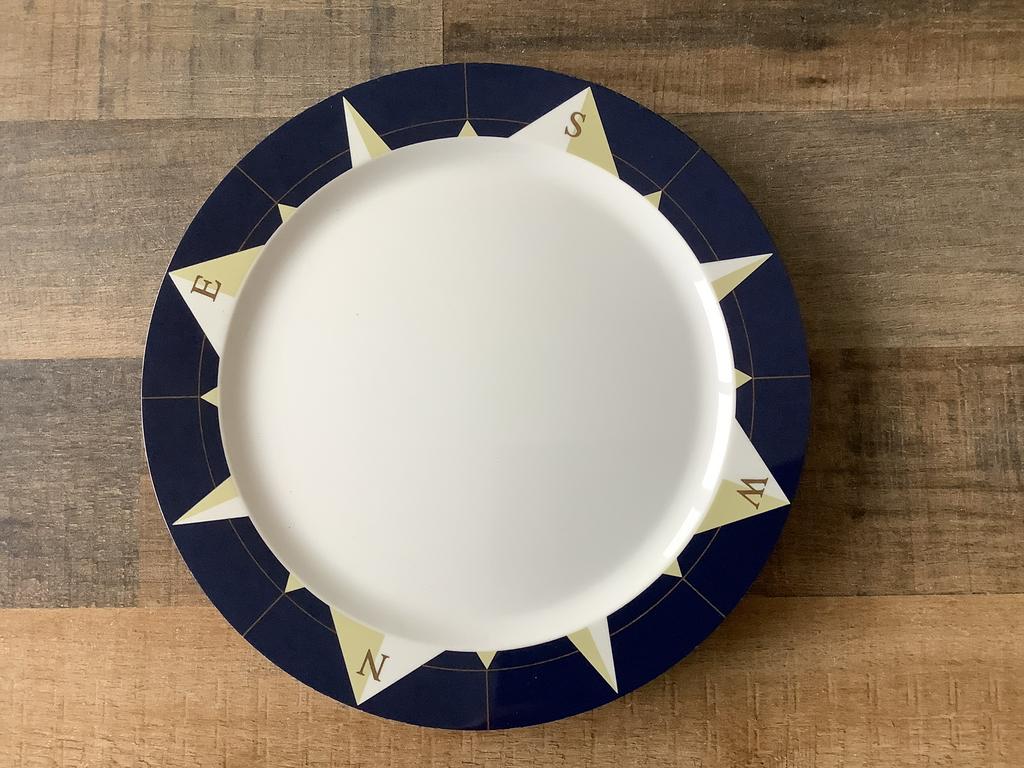 Mepal rost windroos 4 borden, Overige materialen, Gebruikt, Ophalen of Verzenden, Bord(en)