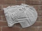 Paarden wanddecoratie betonnen beeld tuinbeeld beton, Ophalen, Nieuw