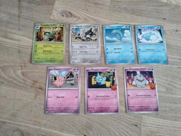 7x Pokémon kaart beschikbaar voor biedingen