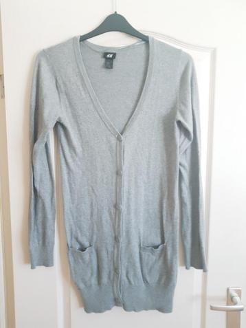 Mooi lang licht grijs meisjes vest meisjesvest maat 170 beschikbaar voor biedingen