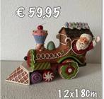 Jim Shore : Santa in Gingerbread train, Verzamelen, Disney, Ophalen of Verzenden, Overige figuren, Nieuw, Beeldje of Figuurtje