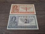 Setje muntbiljetten 1 en 2,5 gulden Juliana, 1949, Postzegels en Munten, Ophalen of Verzenden