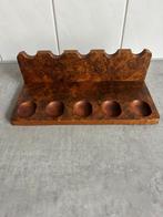 Vintage pijpenrek hout voor 5 pijpen, Verzamelen, Ophalen, Gebruikt, (Water)pijp