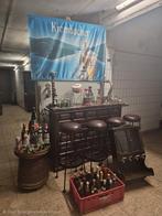 Complete vintage Bar met barkrukken en veel Accessoires, Huis en Inrichting, Barren, Ophalen, Gebruikt, Inclusief barstoelen
