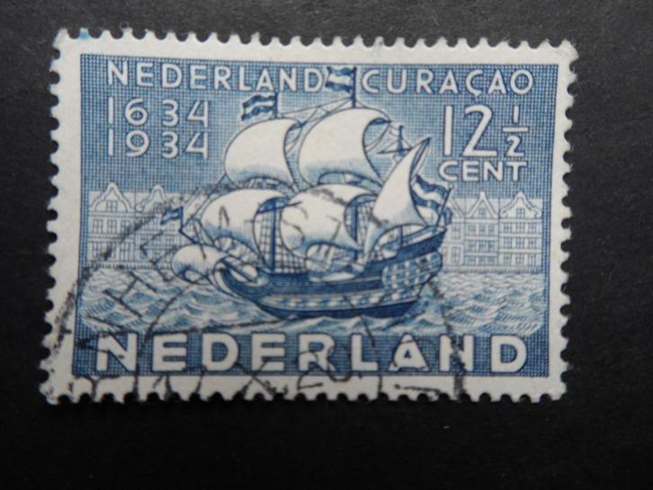 1934 NVPH 268: 17e eeuws oorlogsschip met stempel Arnhem., Postzegels en Munten, Postzegels | Nederland, Gestempeld, T/m 1940