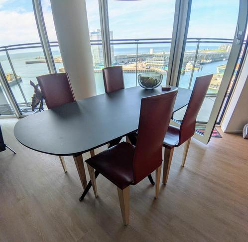 6 Maxalto design eetkamerstoelen Collezione Domino di Afra., Huis en Inrichting, Stoelen, Gebruikt, Vijf, Zes of meer stoelen