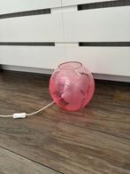 IKEA Knubbig Lamp - Roze Bloemen, Ophalen of Verzenden, Zo goed als nieuw, Glas, Minder dan 50 cm