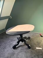 Antraciet Eettafel - Handgemaakte Poot, Ophalen, Gebruikt, 100 tot 150 cm, 75 cm of meer