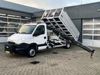Iveco Daily 50C15 Hiab 022 Laadkraan 1555kg laadvermogen Kip, Auto's, Bestelauto's, Automaat, Stof, Gebruikt, Zwart