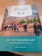ZOUT 3.0 Methode Burgerschap MBO Niveau 3-4, Ophalen of Verzenden, Zo goed als nieuw, MBO, Jeroen van der Laan