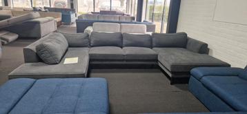 Nieuwe mega Ubank grijs xxl loungebank trendy zithoek beschikbaar voor biedingen