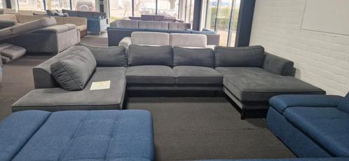 Nieuwe mega Ubank grijs xxl loungebank trendy zithoek, Huis en Inrichting, Banken | Bankstellen, Nieuw, Hoekbank, Vierpersoons of meer