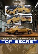 Nissan Skyline (R34) GT-R Gold van Inno64 1/64 Top Secret, Hobby en Vrije tijd, Modelauto's | Overige schalen, Ophalen of Verzenden