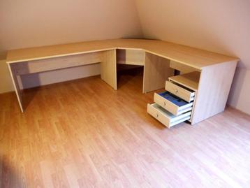 Demontabel kantoorbureau met laden kast buro bureau beschikbaar voor biedingen