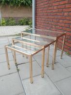Vintage nesting tables goud, Antiek en Kunst, Antiek | Meubels | Tafels, Ophalen