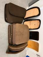 Losse zittingen en ruggen buisstoelen opknapper, Huis en Inrichting, Stoelen, Ophalen of Verzenden, Gebruikt, Bruin, Stof