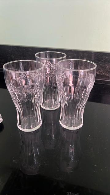 3x glas Coca Cola beschikbaar voor biedingen