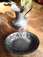 Tinnen schaaltje en vaas 95% tin, Antiek en Kunst, Antiek | Tin, Ophalen of Verzenden