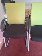 Groen/zwarte stoelen, Huis en Inrichting, Stoelen, Ophalen, Zwart, Zo goed als nieuw, Vier