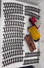 Playmobil treinbaan met LGB rails en wagons, Gelijkstroom of Wisselstroom, Ophalen, Overige merken, Gebruikt