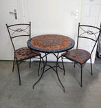 Charmante bistroset met mozaïek, Overige materialen, Gebruikt, Tuinset, Eettafel