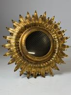 Spiegel Zon goudkleurig vintage, Huis en Inrichting, Woonaccessoires | Spiegels, Ophalen, Gebruikt, Rechthoekig, Minder dan 100 cm