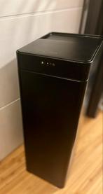 Moderne zwarte prullenbak - MOA, Met pedaal, 50 tot 75 cm, Ophalen of Verzenden, Zo goed als nieuw