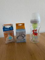 Dr. Browns Fles Glas + Spenen Fase 2 & 3, Kinderen en Baby's, Babyvoeding en Toebehoren, Ophalen, Zo goed als nieuw, Overige typen