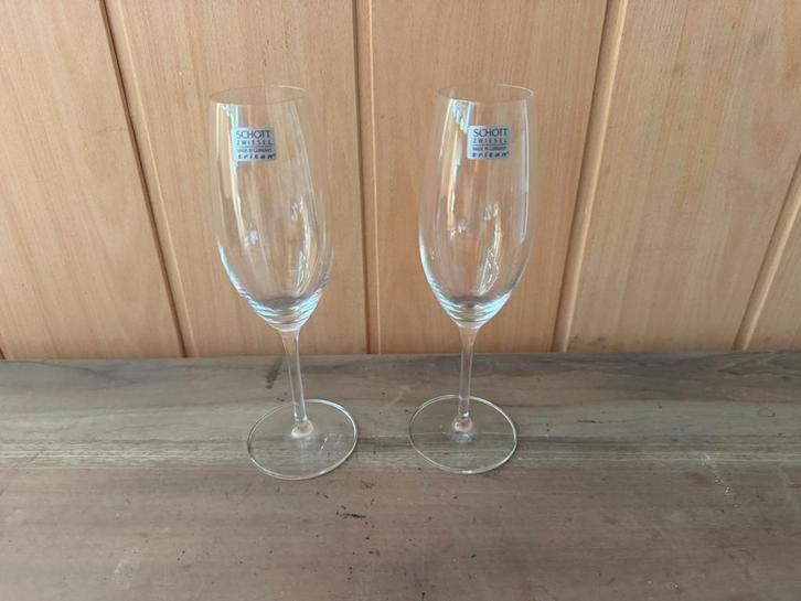 2 Schott Zwiesel Champagneglazen – Tritan Kristalglas, Made, Verzamelen, Glas en Borrelglaasjes, Zo goed als nieuw, Ophalen of Verzenden