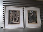 2 ORIGINELE ANTIEKE CASTELLS MARTI WOODBLOCKS GRAVURES, Ophalen of Verzenden