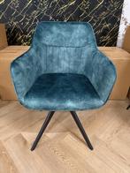 Yade Eetkamerstoel – Petrol – Adoré Velvet €70 p/st, Huis en Inrichting, Stoelen, Blauw, Nieuw, Eetkamerstoel, Vijf, Zes of meer stoelen
