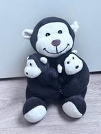 Apen knuffel 22 cm bruin/créme, Ophalen of Verzenden, Gebruikt, Overige typen